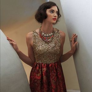 NWT Anthropologie Wren Sequin Jacquard Dress XL